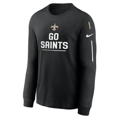 Nike New Orleans Saints Team Slogan Long Sleeve T-Shirt Black