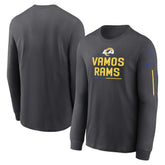Nike Los Angeles Rams Team Slogan Long Sleeve T-Shirt Anthracite