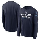 Nike Tennessee Titans Team Slogan Long Sleeve T-Shirt Navy