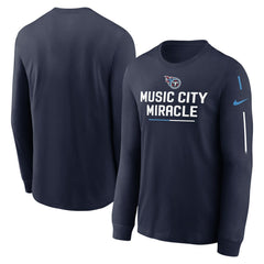 Nike Tennessee Titans Team Slogan Long Sleeve T-Shirt Navy