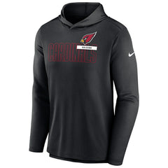 Nike Arizona Cardinals Lightweight Performance Hooded Long Sleeve T-Shirt Black