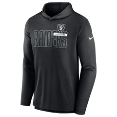 Nike Las Vegas Raiders Lightweight Performance Hooded Long Sleeve T-Shirt Black