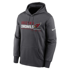 Nike Arizona Cardinals Prime Logo Name Split Pullover Hoodie Anthracite