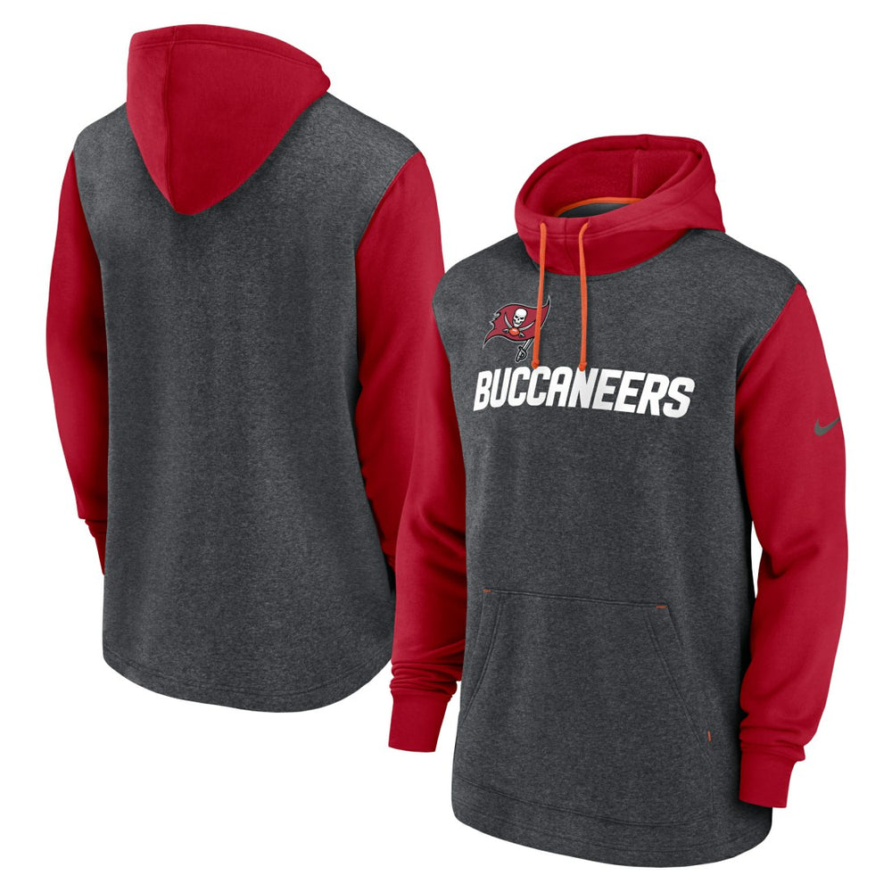 Nike Tampa Bay Buccaneers Surrey Legacy Pullover Hoodie Heathered Charcoal/Red