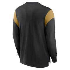 Nike New Orleans Saints Rewind Playback Helmet Long Sleeve T-Shirt Heather Black