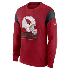 Nike Arizona Cardinals Rewind Playback Helmet Long Sleeve T-Shirt Cardinal
