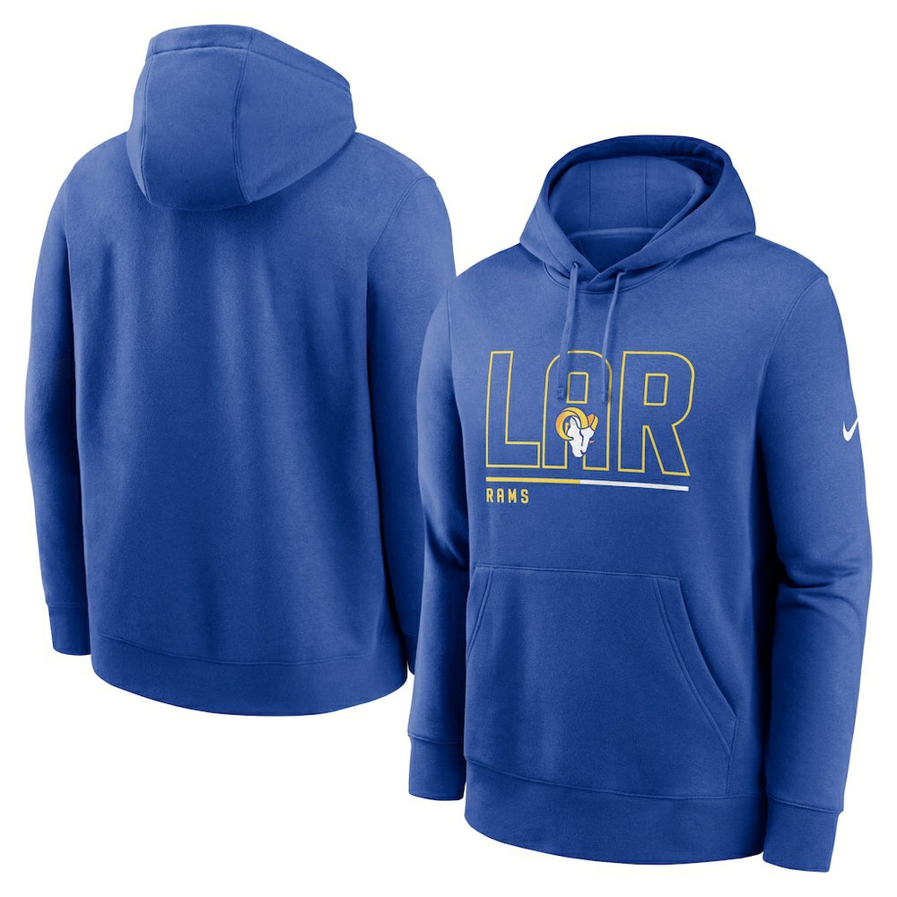 Nike Los Angeles Rams City Code Club Fleece Pullover Hoodie Royal