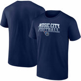 Fanatics Tennessee Titans Big & Tall Music City Football Statement T-Shirt Navy