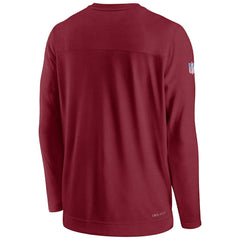 Nike Arizona Cardinals Sideline Lockup Performance Pullover Sweatshirt Cardinal