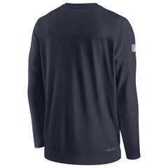 Nike Tennessee Titans Sideline Lockup Performance Pullover Sweatshirt Navy