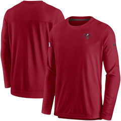 Nike Tampa Bay Buccaneers Sideline Lockup Performance Pullover Sweatshirt Red