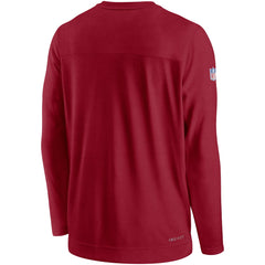 Nike Tampa Bay Buccaneers Sideline Lockup Performance Pullover Sweatshirt Red