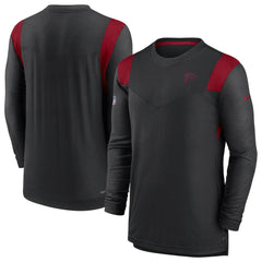 Nike Atlanta Falcons Sideline Tonal Logo Performance Player Long Sleeve T-Shirt Black