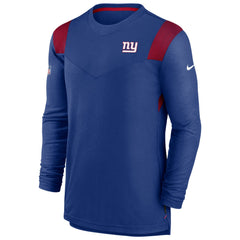 Nike New York Giants Sideline Tonal Logo Performance Player Long Sleeve T-Shirt Royal