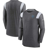 Nike Indianapolis Colts Sideline Tonal Logo Performance Player Long Sleeve T-Shirt Charcoal