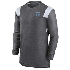 Nike Indianapolis Colts Sideline Tonal Logo Performance Player Long Sleeve T-Shirt Charcoal