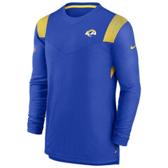 Nike Los Angeles Rams Sideline Tonal Logo Performance Player Long Sleeve T-Shirt Royal