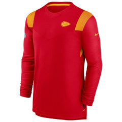 Nike Kansas City Chiefs Sideline Tonal Logo Performance Player Long Sleeve T-Shirt Red