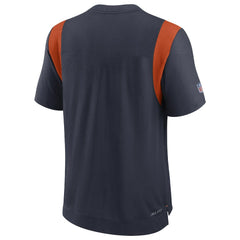 Nike Chicago Bears Sideline Tonal Logo Performance Player T-Shirt Navy