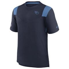 Nike Tennessee Titans Sideline Tonal Logo Performance Player T-Shirt Navy
