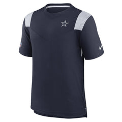 Nike Dallas Cowboys Sideline Tonal Logo Performance Player T-Shirt Navy
