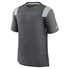 Nike Indianapolis Colts Sideline Tonal Logo Performance Player T-Shirt Heather Charcoal