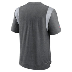 Nike Indianapolis Colts Sideline Tonal Logo Performance Player T-Shirt Heather Charcoal