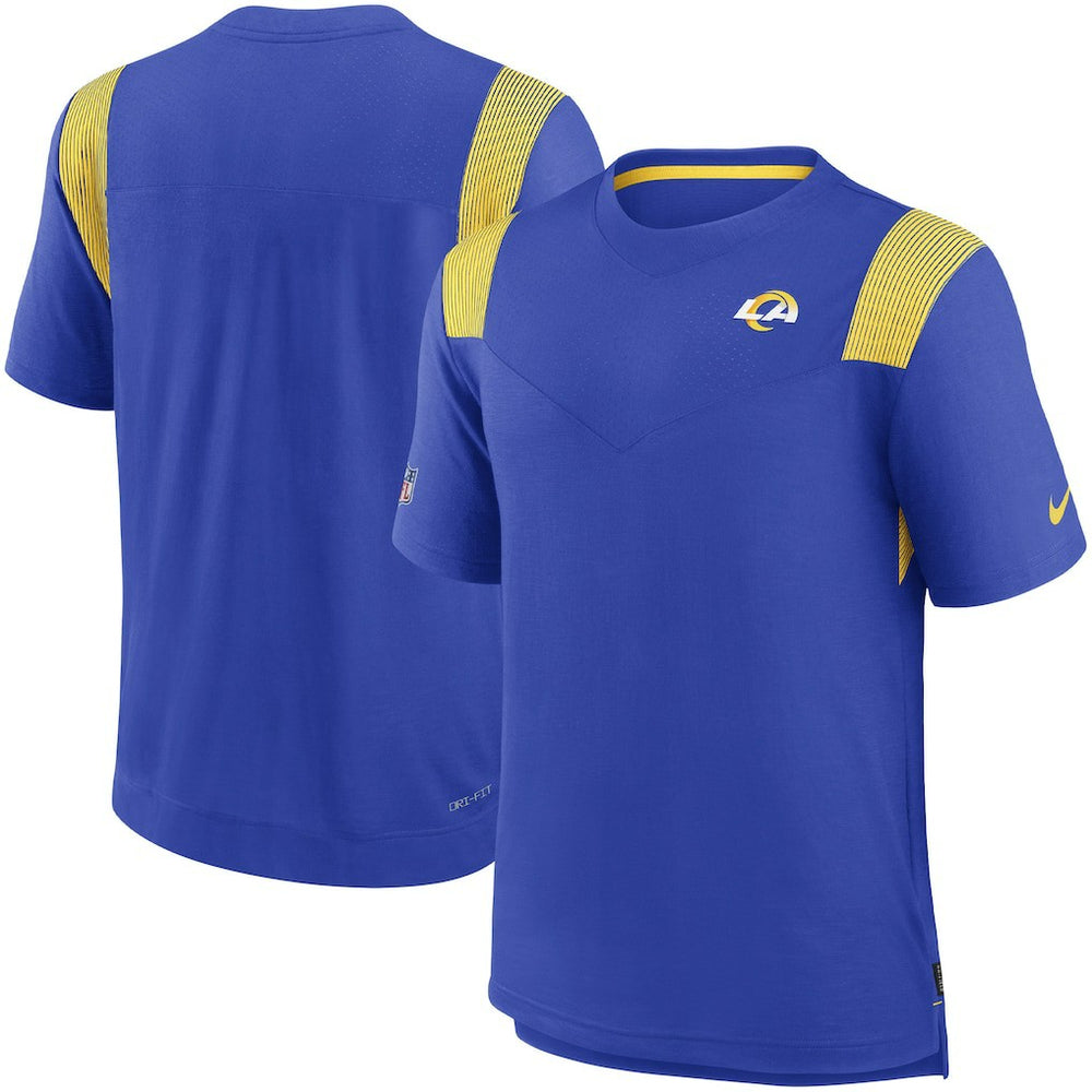 Nike Los Angeles Rams Sideline Tonal Logo Performance Player T-Shirt Royal