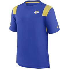 Nike Los Angeles Rams Sideline Tonal Logo Performance Player T-Shirt Royal