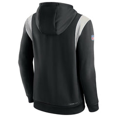 Nike New Orleans Saints Sideline Athletic Stack Performance Pullover Hoodie Black