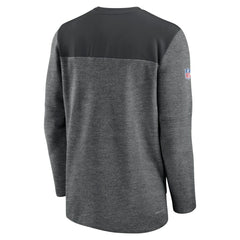 Nike Atlanta Falcons Sideline Lockup Performance Quarter-Zip Top Charcoal