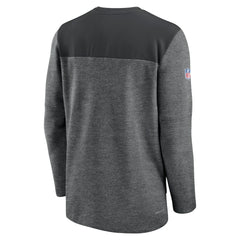 Nike Pittsburgh Steelers Sideline Lockup Performance Quarter-Zip Top Charcoal