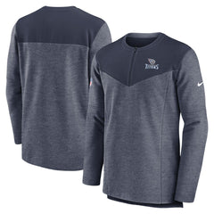 Nike Tennessee Titans Sideline Lockup Performance Quarter-Zip Top Navy