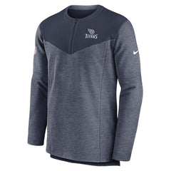 Nike Tennessee Titans Sideline Lockup Performance Quarter-Zip Top Navy