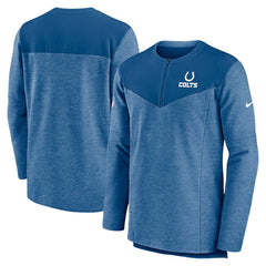 Nike Indianapolis Colts Sideline Lockup Performance Quarter-Zip Top Royal
