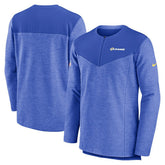 Nike Los Angeles Rams Sideline Lockup Performance Quarter-Zip Top Royal