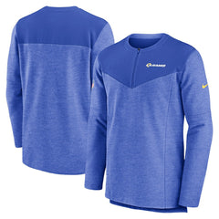 Nike Los Angeles Rams Sideline Lockup Performance Quarter-Zip Top Royal