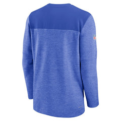 Nike Los Angeles Rams Sideline Lockup Performance Quarter-Zip Top Royal