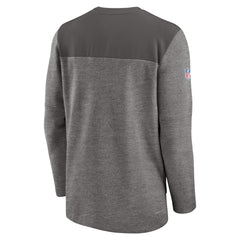 Nike Tampa Bay Buccaneers Sideline Lockup Performance Quarter-Zip Top Pewter