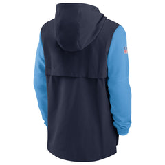 Nike Tennessee Titans Sideline Player Quarter-Zip Hoodie Navy/Light Blue