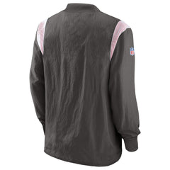 Nike Tampa Bay Buccaneers Sideline Athletic Stack V-Neck Pullover Windshirt Jacket Pewter