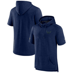 Washington Capitals Fanatics Authentic Pro Road Performance Short Sleeve Pullover Hoodie - Heather Navy - NHL 4509171