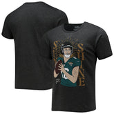 Trevor Lawrence Jacksonville Jaguars Majestic Threads Tri-Blend Player Graphic T-Shirt Black