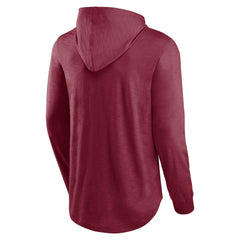 Fanatics Washington Commanders Front Runner Long Sleeve Hooded T-Shirt Burgundy