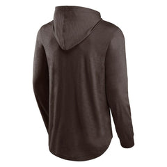 Fanatics Cleveland Browns Front Runner Long Sleeve Hooded T-Shirt Brown
