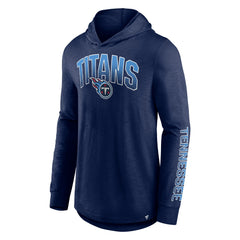 Fanatics Tennessee Titans Front Runner Long Sleeve Hooded T-Shirt Navy