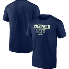 Fanatics Seattle Seahawks Heavy Hitter T-Shirt College Navy