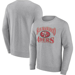 Fanatics San Francisco 49ers Playability Pullover Sweatshirt Heathered Charcoal