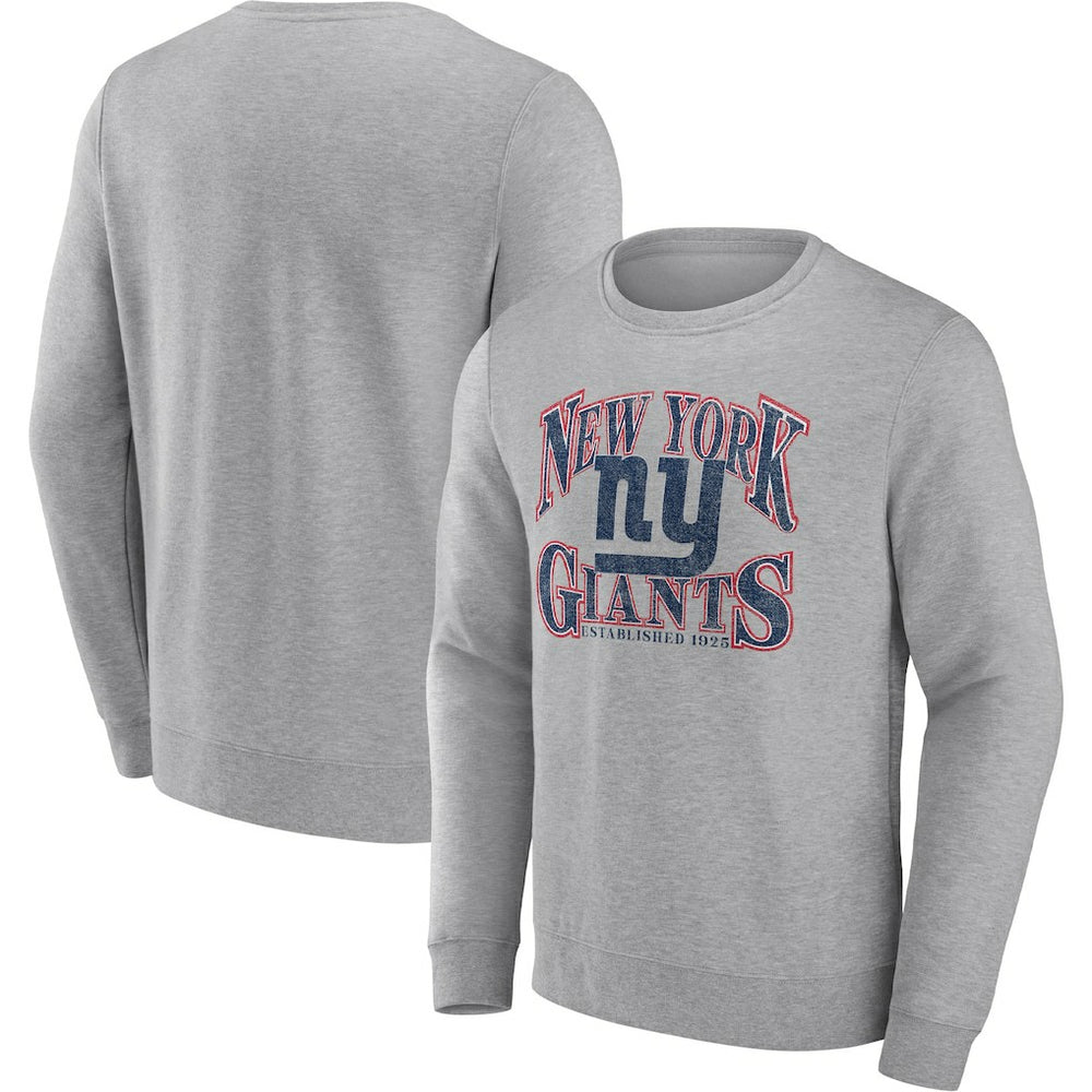Fanatics New York Giants Playability Pullover Sweatshirt Heathered Charcoal