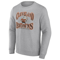 Fanatics Cleveland Browns Playability Pullover Sweatshirt Heathered Gray